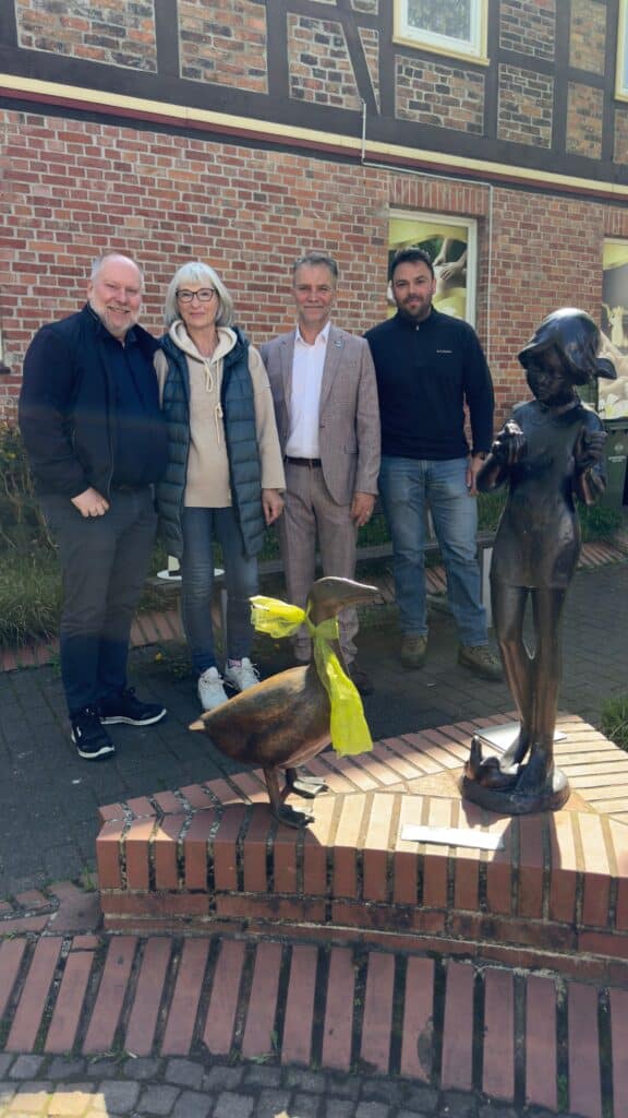 Bild vom Aufstellen der Gans